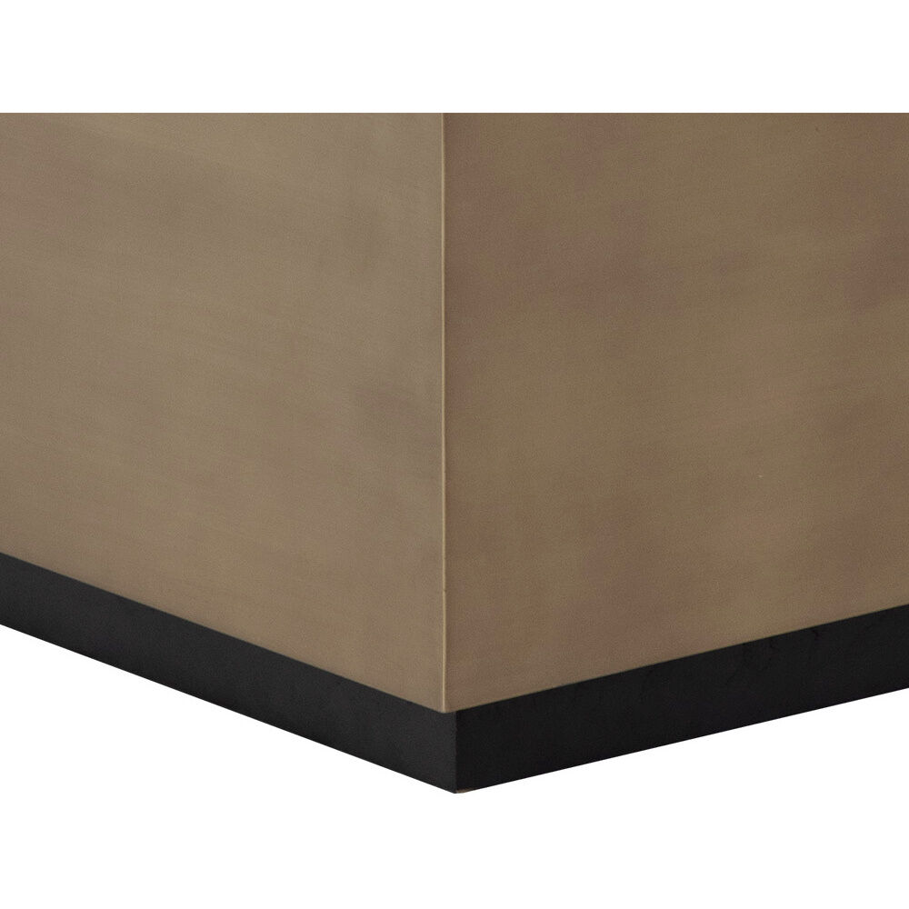 Shiloh 47.25 X 47.25 inch White / Black Coffee Table